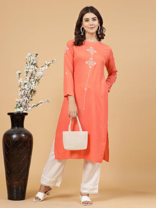 Coral Printed Kurta