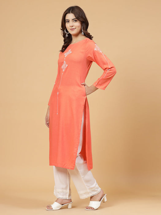 Coral Printed Kurta