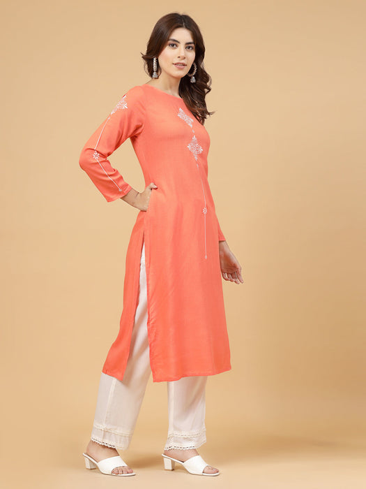 Coral Printed Kurta