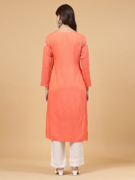 Coral Printed Kurta