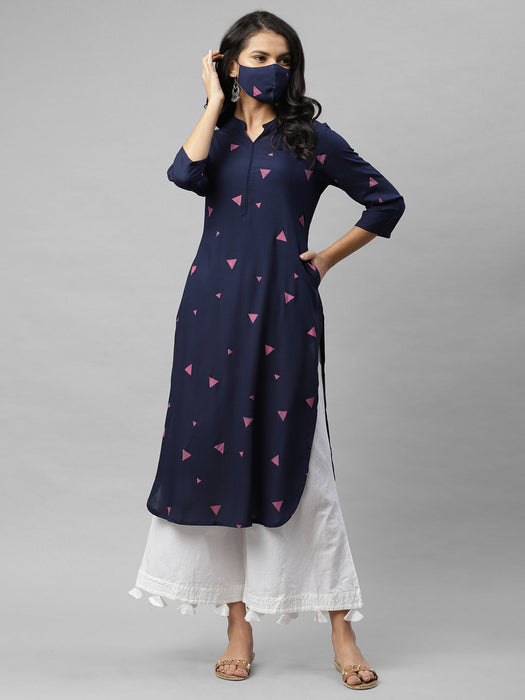 Printed Straight Kurta