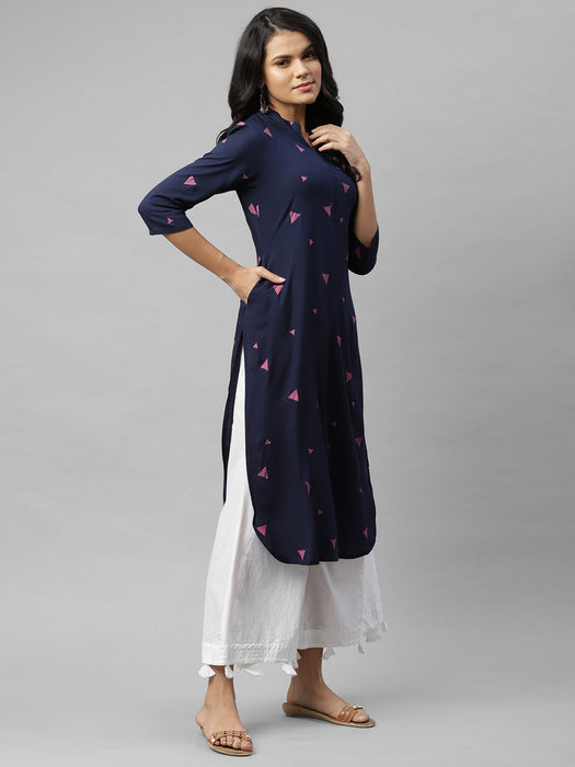 Printed Straight Kurta