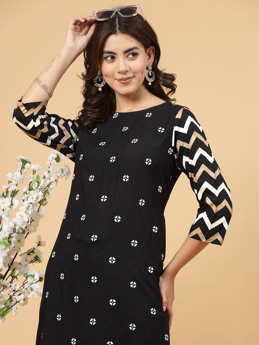 ZigZag Print Kurta Set