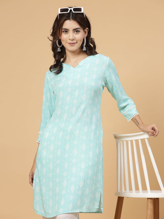 Floral Print Kurta Set