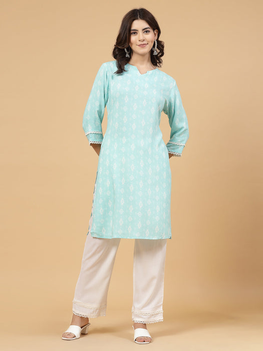 Floral Print Kurta Set