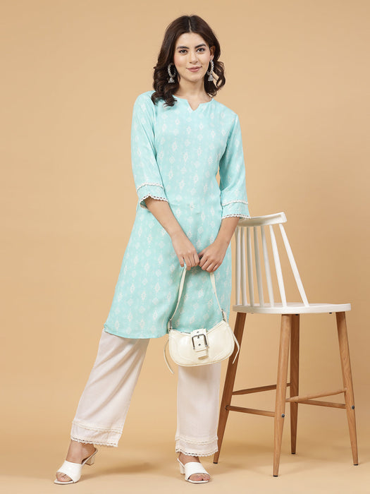 Floral Print Kurta Set