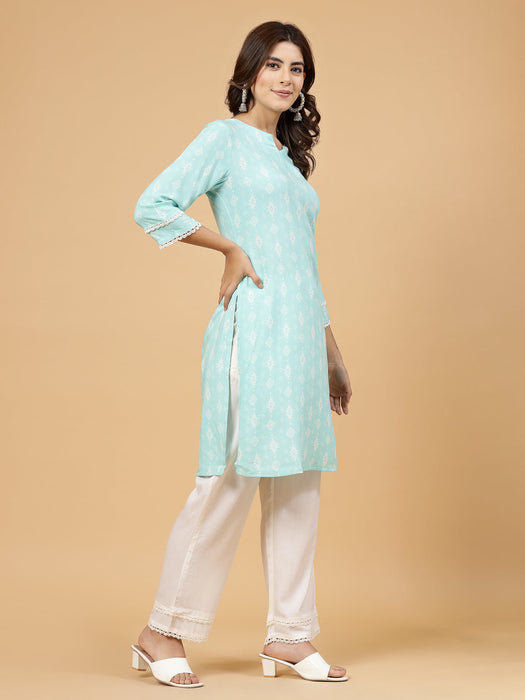 Floral Print Kurta Set