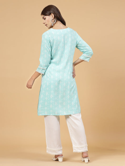 Floral Print Kurta Set