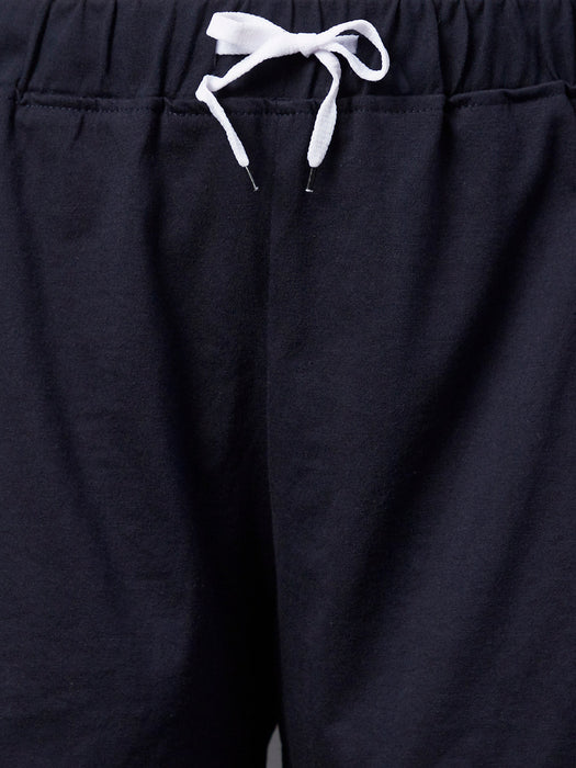 Mid Rise Contrast Detail Shorts