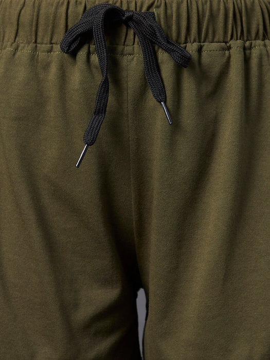 Mid Rise Contrast Detail Shorts