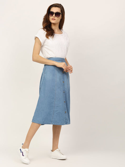 Blue Denim Skirt