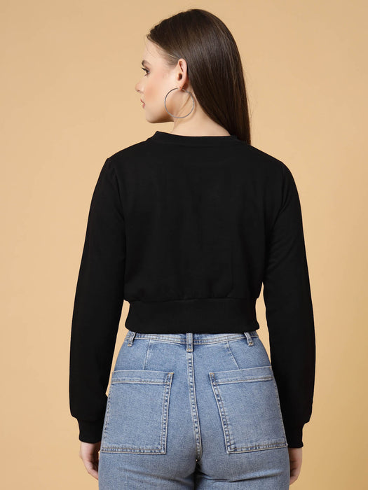 Corset Fit Fleece Sweatshirt