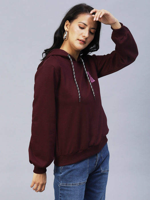 Oversized Fleece Hooded Sweatshirt