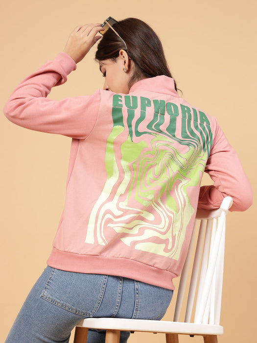 Women Euphoria Puff Printed Sweatshirt