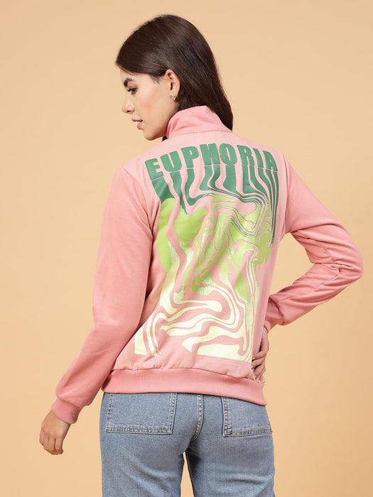 Women Euphoria Puff Printed Sweatshirt