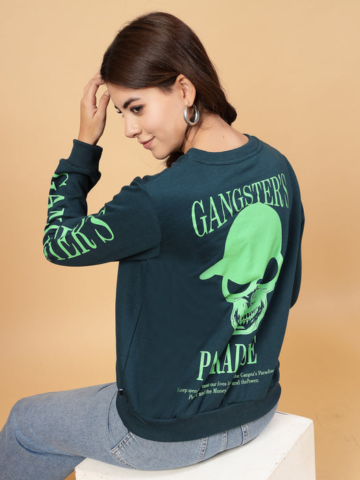 Women Gangster Paradise Oversized Sweatshirt