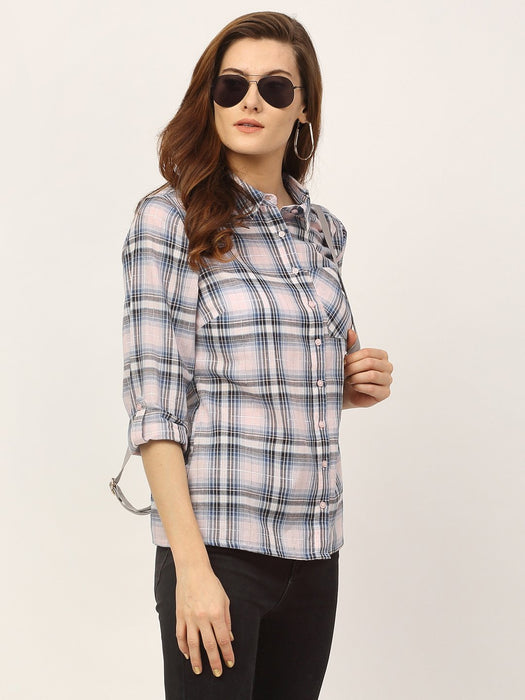 Lurex Check Shirt