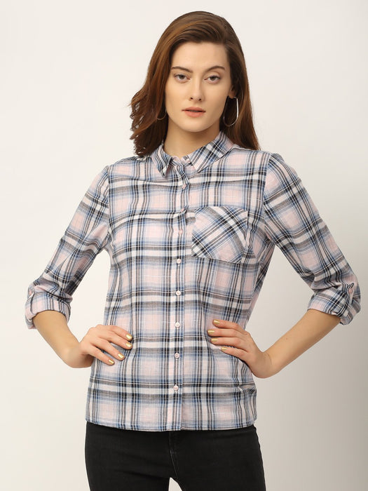 Lurex Check Shirt