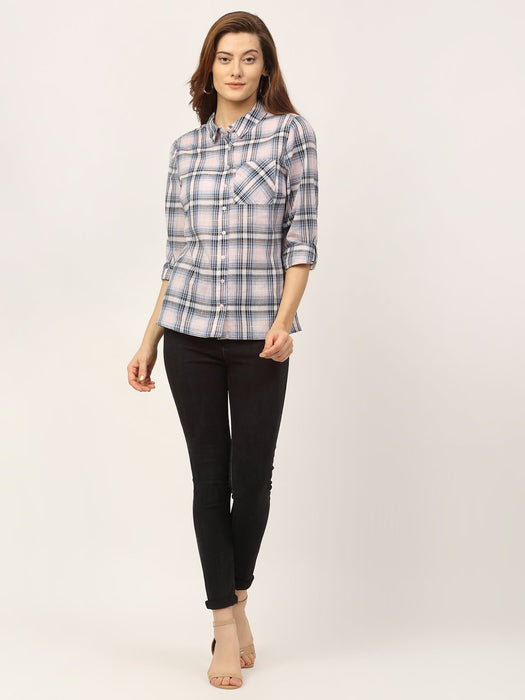 Lurex Check Shirt