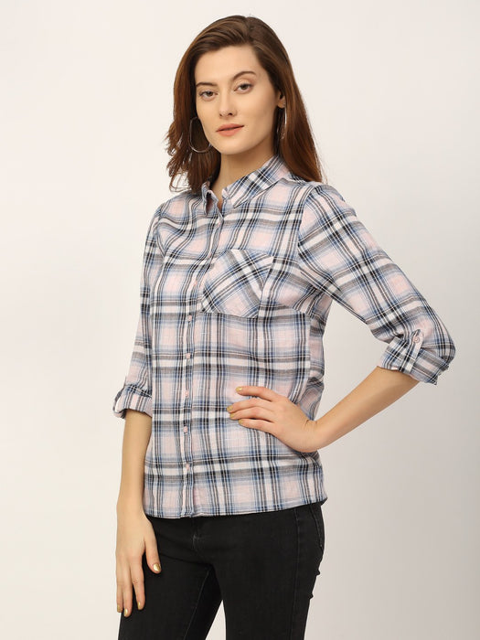 Lurex Check Shirt