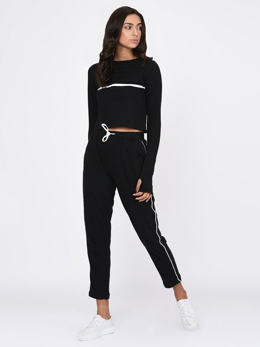 Crop Top with Thumbhole Sleeves