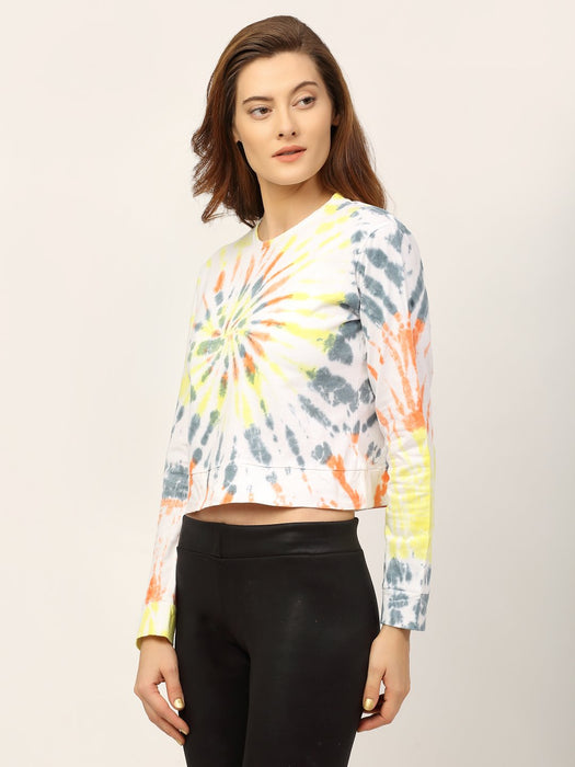 Tie & Dye Full Sleeve Crop Top