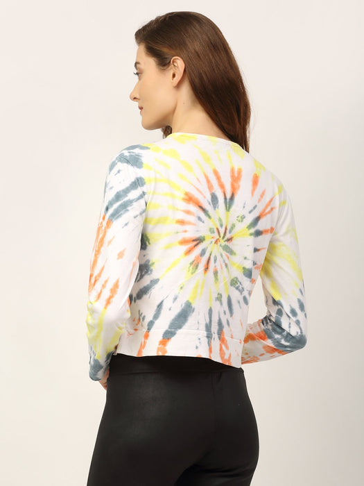 Tie & Dye Full Sleeve Crop Top