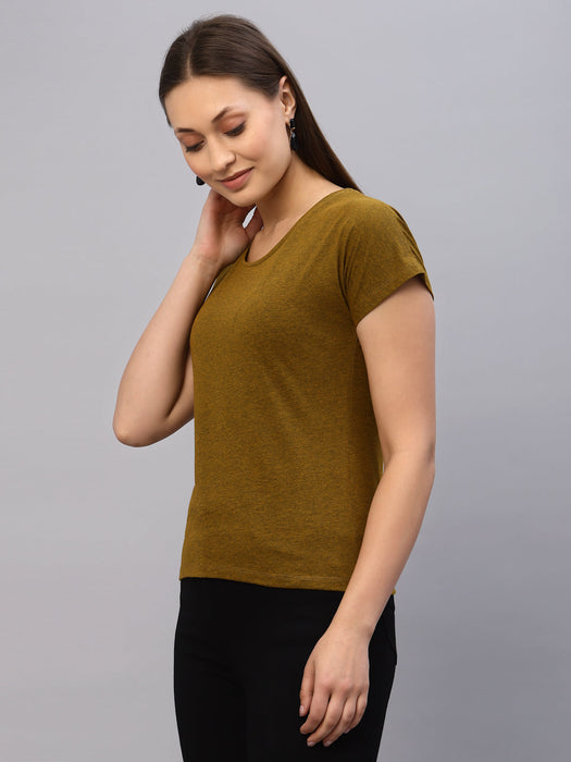 Mustard Round Neck Top