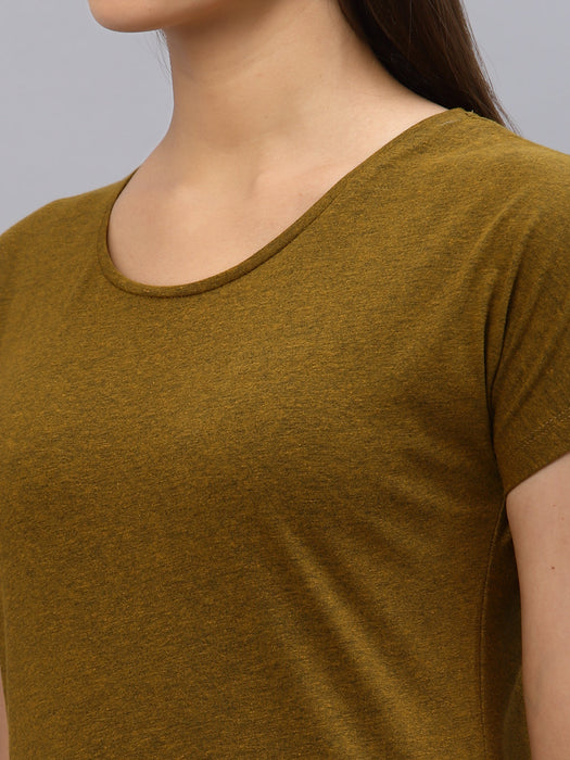 Mustard Round Neck Top