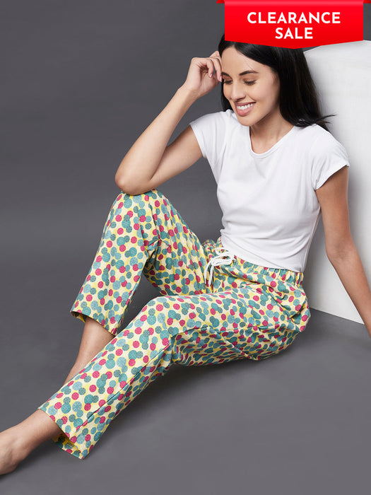 Multi Polka Dot Terry Pyjama With Insert Pocket