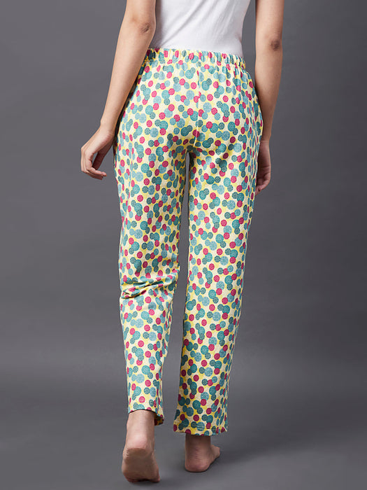 Multi Polka Dot Terry Pyjama With Insert Pocket