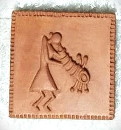 Wooden Terracotta Warli Art Inspired Wall Frame