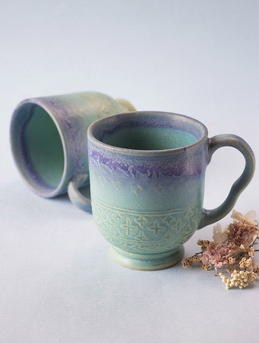 Ceramic Stoneware Wave Mug