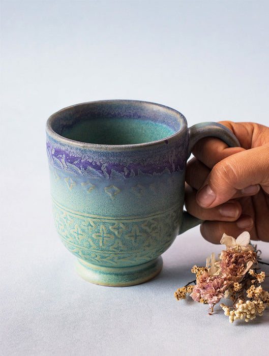 Ceramic Stoneware Wave Mug