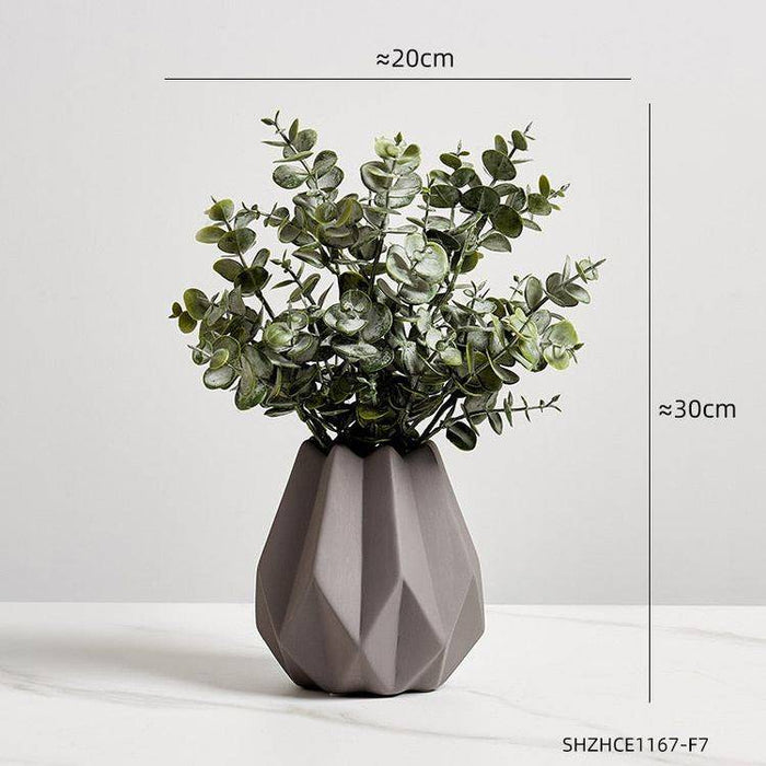 Geometrical vase-Grey