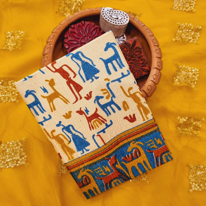 HAATHI GHORA- UPCYCLED HANDLOOM FABRIC JOURNAL (hardbound)