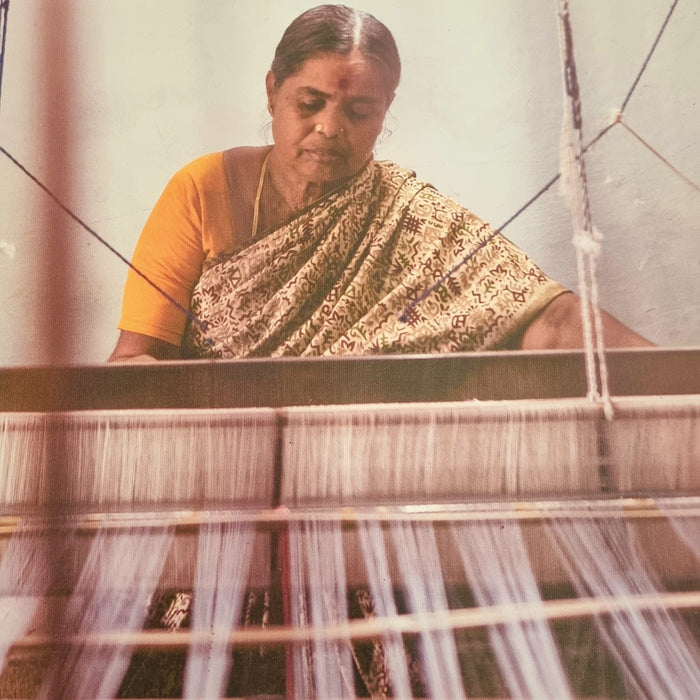 Gulabi Ikat Pochampally Handloom Cotton Dupatta