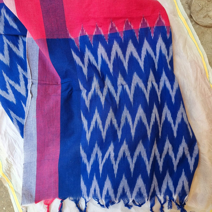 Nilkantha Ikat Pochampally Handloom Cotton Dupatta