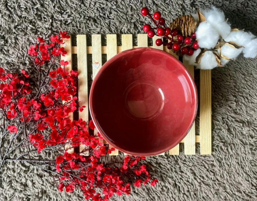 Ceramic Deep Blue Serving Bowl