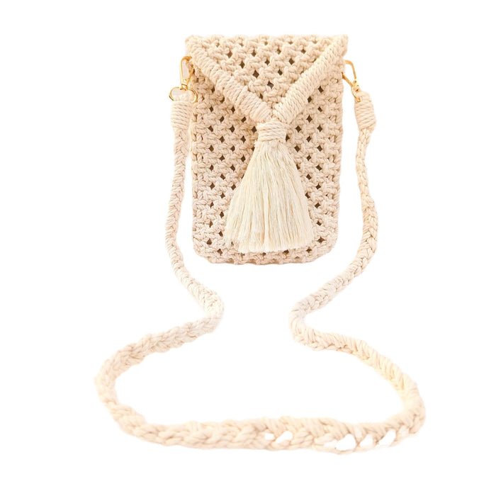 White Tessel Mobile Sling Bag