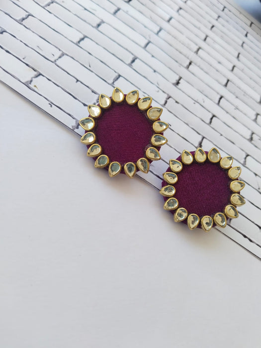 Kundan Mini Multicolor Studs Earrings