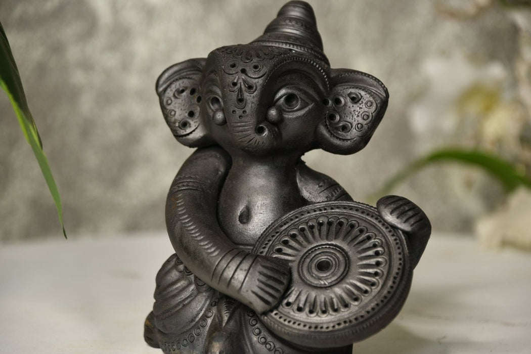 Abstract Terracotta Ganesha Dafali