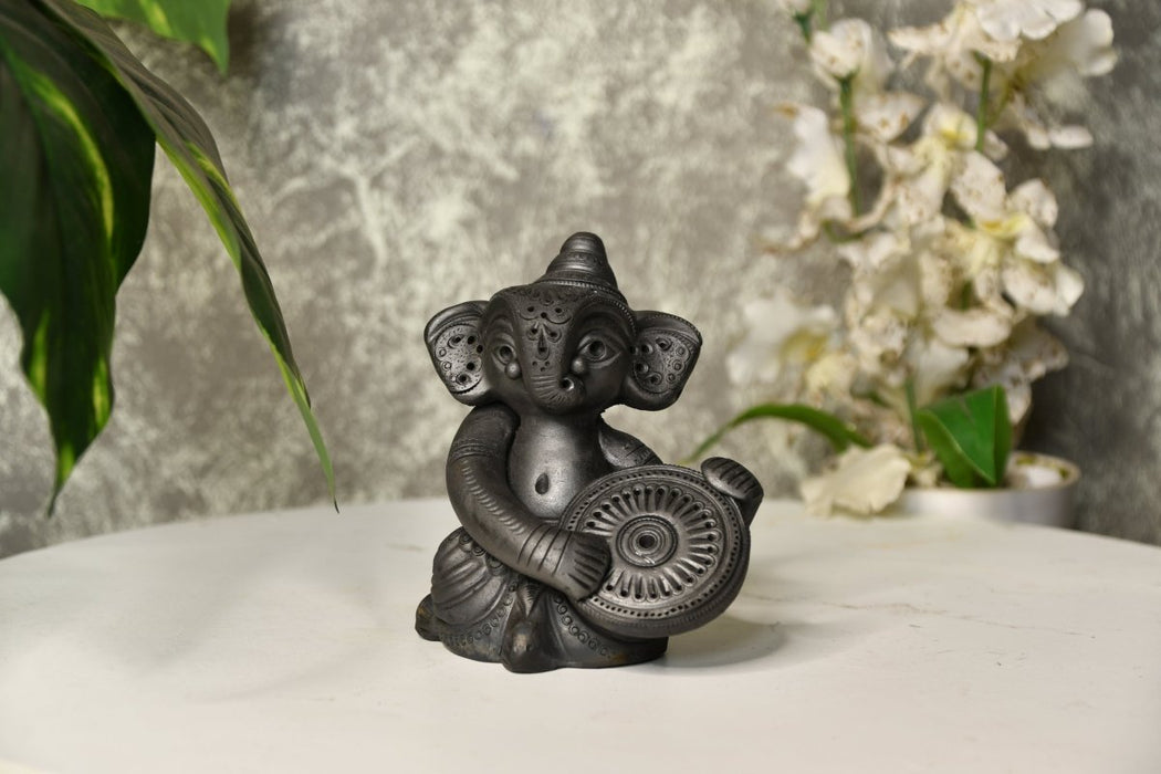 Abstract Terracotta Ganesha Dafali