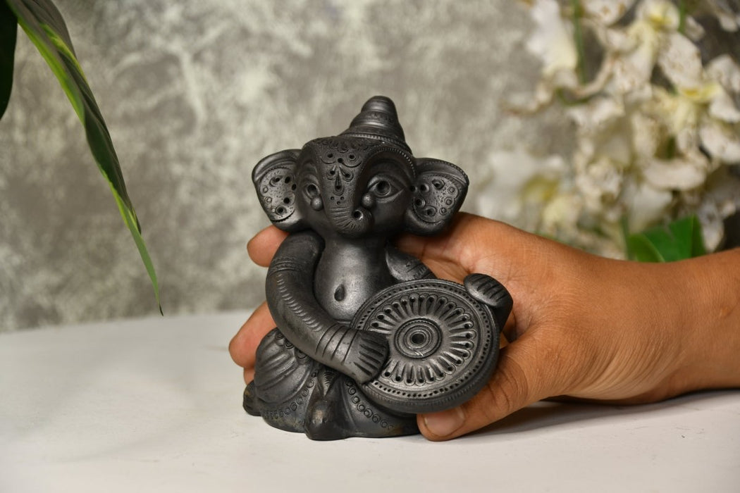 Abstract Terracotta Ganesha Dafali