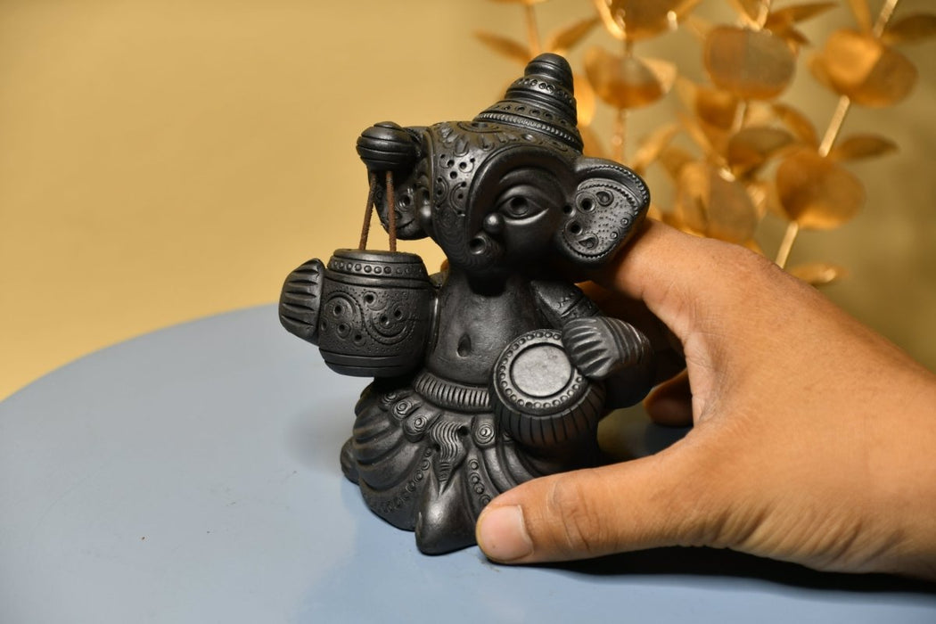 Abstract Terracotta Ganesha Iktara Tabla