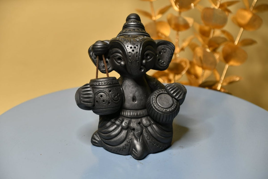 Abstract Terracotta Ganesha Iktara Tabla