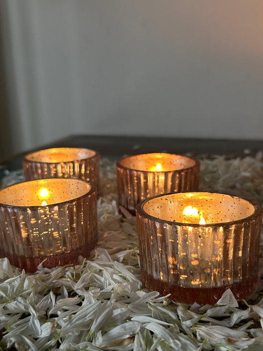 Antique Copper Tealight Candle Holder