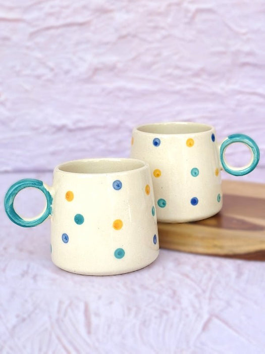 Bright Playful Polka Dot Mug Large -450 ml