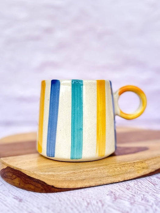 Bright Striped Large Mug - 450 ml