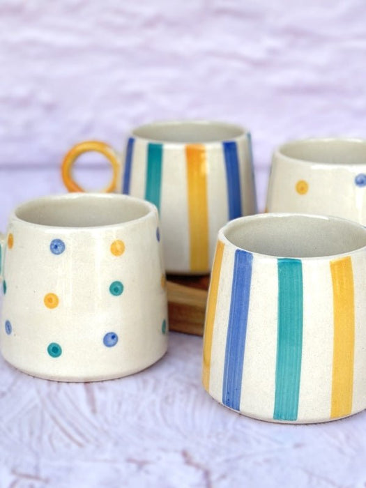 Ceramic Bright Summer Mug Bundle Set - 450 ml